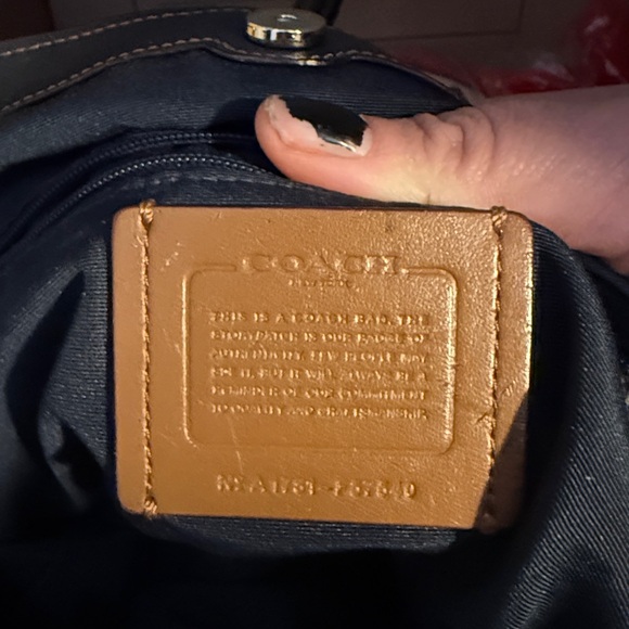 Coach Black and White Checkered Shoulder Bag - Picture 5 of 5